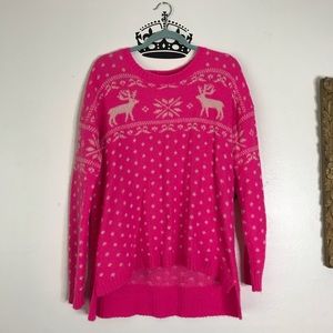 Forever 21 | Hot Pink Christmas Sweater Size L